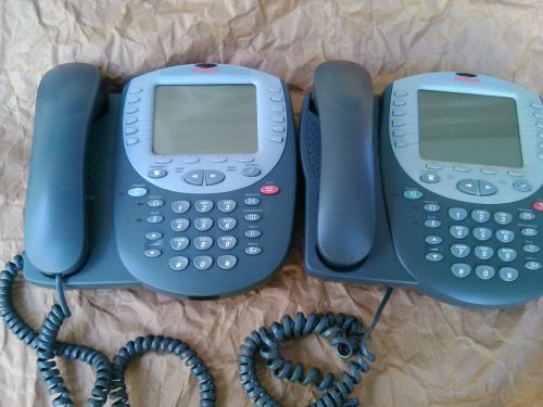 Lot (2) AVAYA 4620SW IP Business Phones with Handsets  NO TESTED SELLING AS IS