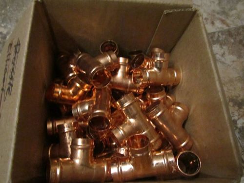LOT of 50 WATTS EZ-SWEAT PRE SOLDERED COPPER TEES, 3/4&#034; INCH, NEW.