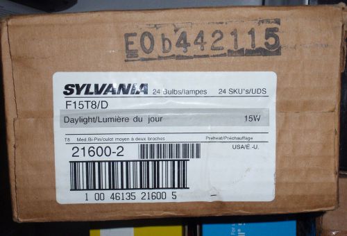 24pk Sylvania F15T8/D Daylight Bulbs 15W