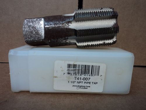 Jones Stephens Corp. Plumbest Tools T41007 1 1/2&#034; NPT Pipe Tap T41-007 Used