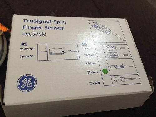 GE Reusable TruSignal SpO2 Integrated  Finger Sensor P/N: TS-F4-H New