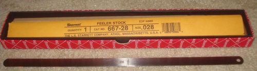 FOR freaktattoo80   66 STARRETT 12 IN THICKNESS GAGE FEELER STOCK 667 SERIES
