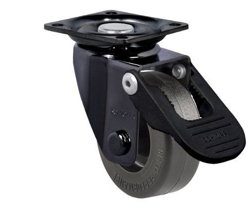 Schioppa  glap 210 tb fpi-br  2&#034; (50 mm) swivel brake caster  non-marking rubber for sale