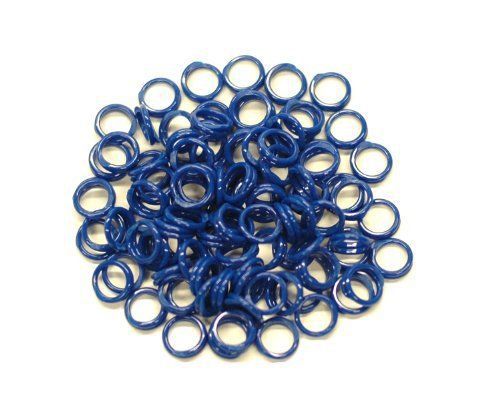 Brower 398N5CB 5/16-Inch Spiral Leg Bands  Blue (Pack of 100)