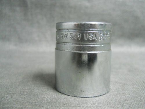 Used Snap-On Vintage 1/2&#034; Drive 1-1/16&#034; 12 Point Shallow Socket - SW 341