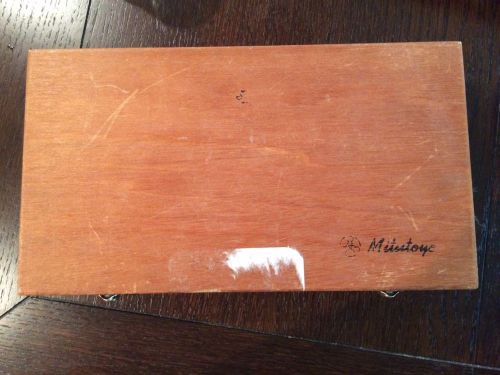 Mitutoyo 5-6&#034; Digital Outside Micrometer in wood case #167-145