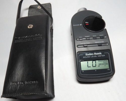 Radio Shack Sound Level Meter 33-2055(A) DIGITAL; Soft Case, Battery &amp; Manual
