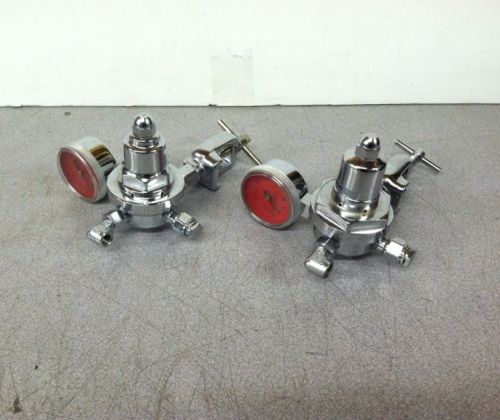 QTY2 Lot Unknown Brand 1230 Compressed Gas Regulator 4000 PSI