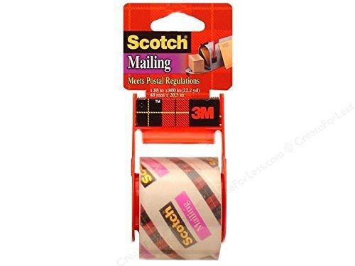 Glade 3m 141 2&#034; x 800&#034; clear scotch? mailing tape for sale