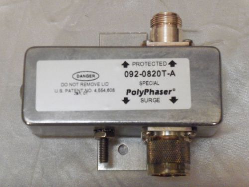 PolyPhaser 092-0820T-A 1.1 to 1.6 GHz 15Vdc injection
