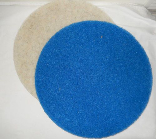 Lot of 5 new buffer floor maintenance pads 20&#034; &amp; 17&#034; for sale