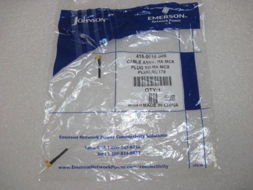 415-0015-006 Emerson Cable Assy RA MCX