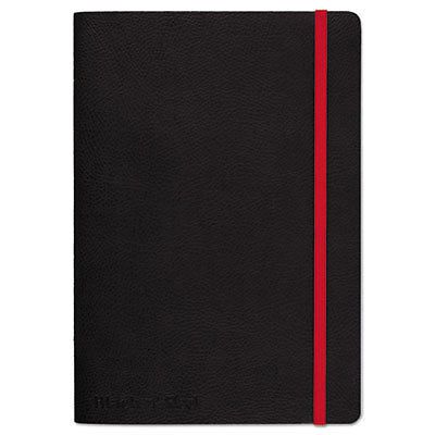 Soft Cover Notebook, Legal Rule, Black Cover, 5 3/4 x 8 1/4, 71 Sheets/Pad