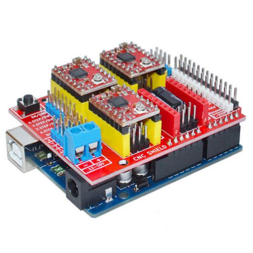 Cnc shield v3 3d printer expansion board+a4988 driver+ geekcreit uno r3 for sale