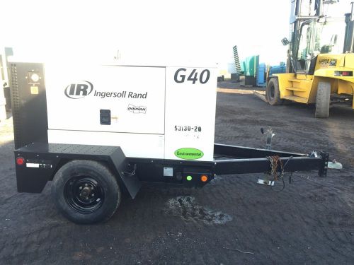 35 kva ingersoll rand, selectable, sound attenuated, 12 lead, trailer mounted... for sale