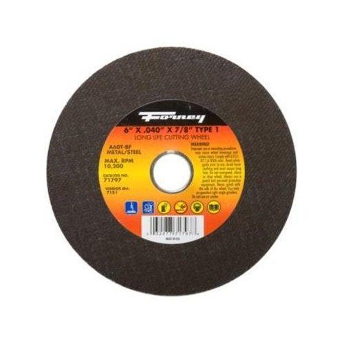 Forney 71797 cut off wheel 6&#034;x0.040&#034;x7/8&#034;, steel for sale