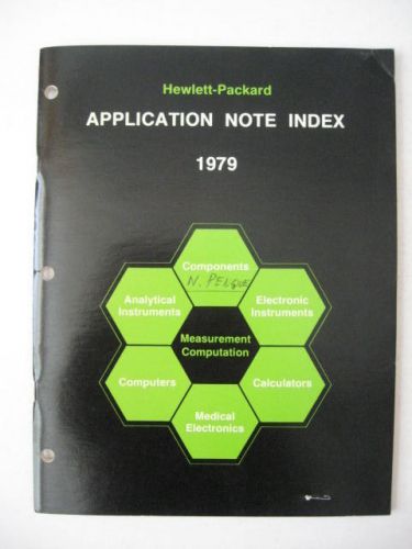 Hewlett-Packard APPLICATION NOTE INDEX 1979 Measurement Computation Calculators+