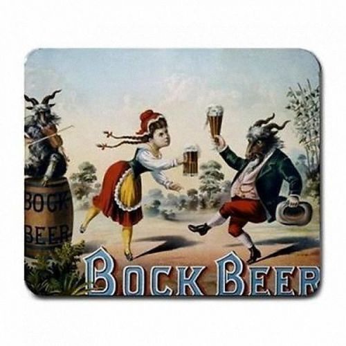 Vintage Bock Beer Dancing Goat Beer Mugs Mouse Pad Mats Mousepad Offer 3