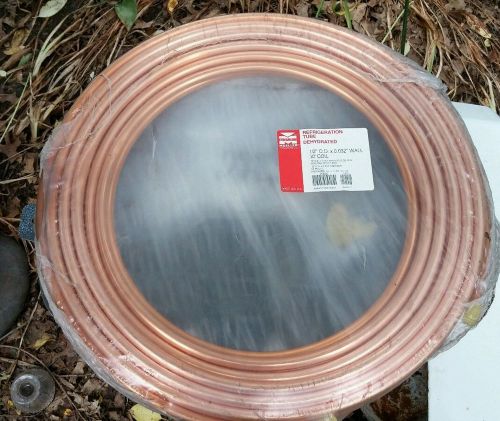 Copper tubing 50 ft  1/2&#034; o/d mueller brass company new coil roll a/c water for sale