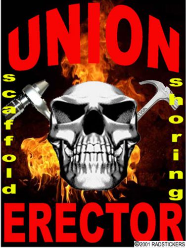 HARD HAT STICKER, UNION ERECTOR, CARPENTER, UNION CC-12