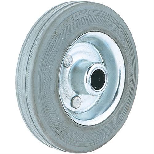 Steelex D2644 Gray Rubber Tire with Roller Bearing Hub, 150-Pound Capacity,