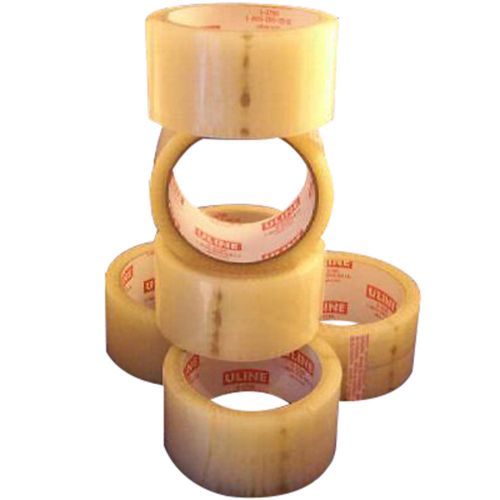 6 rolls economy packing tape 1.7 mil thick 2&#034; x 55 yrd