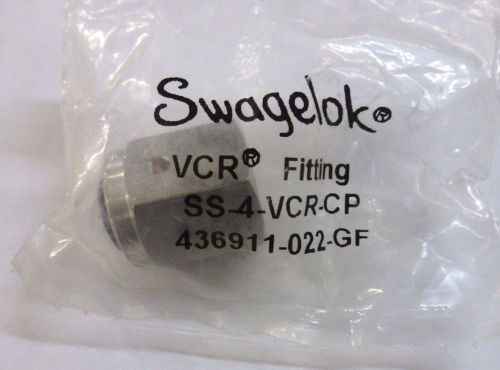 316 SS VCR Face Seal Fitting, 1/4 in. Cap
