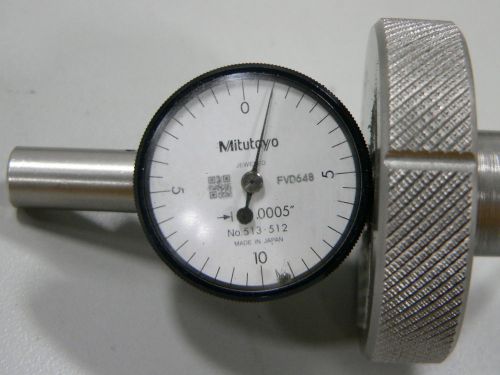 Mitutoyo Dial Test Indicator 513-512 with Precision Measurement Fixture .0005&#034;