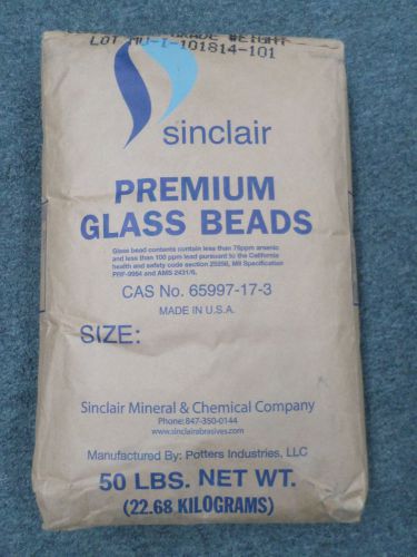 Sinclair 50lb Bag 801-800 Glass Oxide Premium Glass Blasting Media