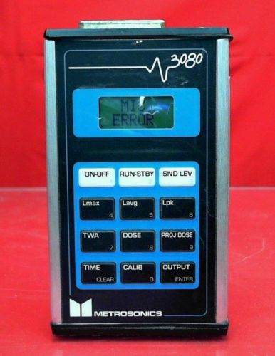 *SIX* Metrosonics db-3080 Metrologger Dosimeter &amp; Case (POWER TESTED)