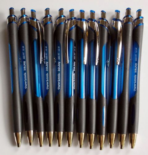 Paper Mate InkJoy 550 RT Ballpoint, 1.0 mm, Translucent Barrel - Blue Qty. 12