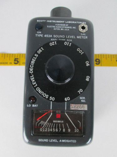 Scott Instrument Laboratories Sound Level Meter Type 453A A-Weighted Portable T