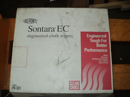 Dupont Sontara EC PR931 Medium Duty Wipers Dispenser Box - White 8 BOXES