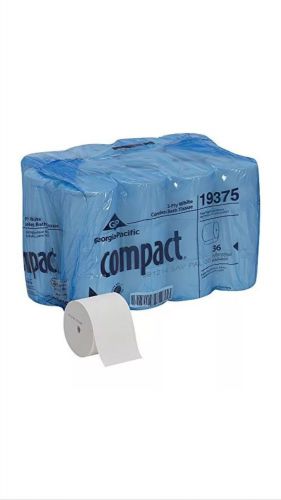 New georgia-pacific compact 19375 coreless 2-ply bathroom tissue, 36 rolls/pack for sale