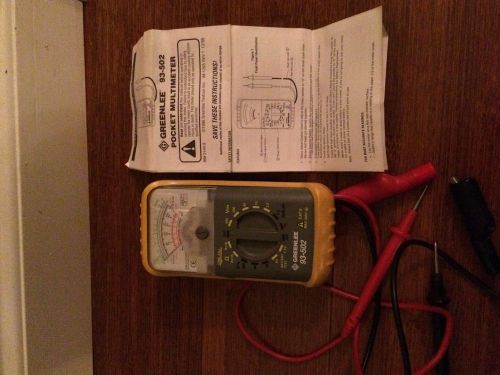 Greenlee 93-502 Pocket multimeter