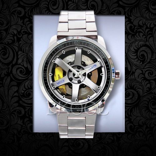 New BMW E46 M3 Rays Engineering Volk Te37 Car Racing Whells Sport Metal Watch