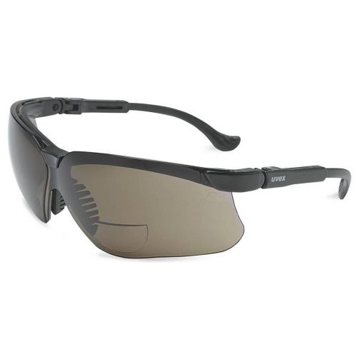 3020287 New UVEX Genesis Readers +2.5 Sunglasses with Black Frame &amp; Gray Lens
