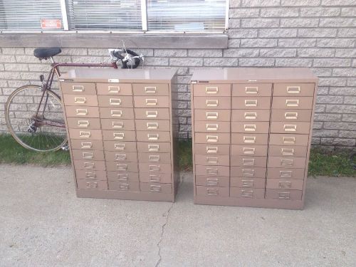Vintage steelmaster metal 30 drawer parts bin cabinet -- vg cond. for sale