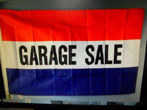 GARAGE SALE flag / banner 3 X5 ft. good for Yard sale etc NEW