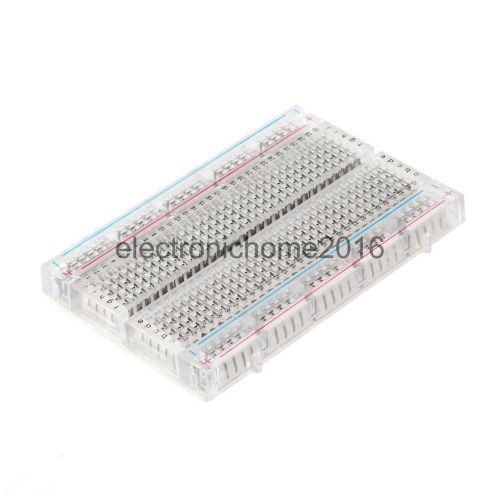400 tie point transparent mini solderless breadboard protoboard for arduino for sale