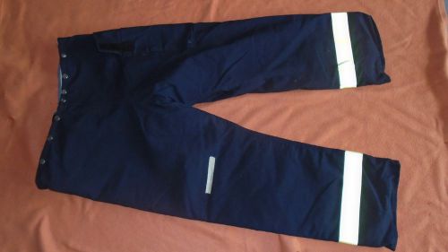 Morning pride black  bunker pants turnout gear size 40w x 30l new manu.2004  nc for sale