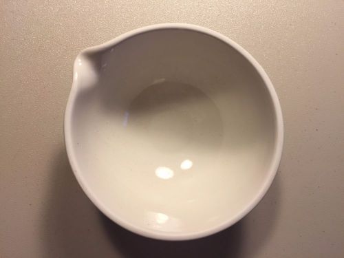 150mL New Coors Porcelain Evaporating Dish Crucible Round Bottom 4 inch Diameter
