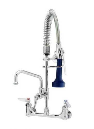 T&amp;S Brass MPR-8WLN-12 Mini Pre-Rinse Unit 8&#034; wall mount base faucet (BB1)