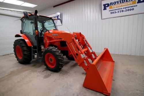 2013 kubota m110gxdtc 4wd cab loader tractor,110 hp, 3-remotes,warranty, 224 hrs for sale