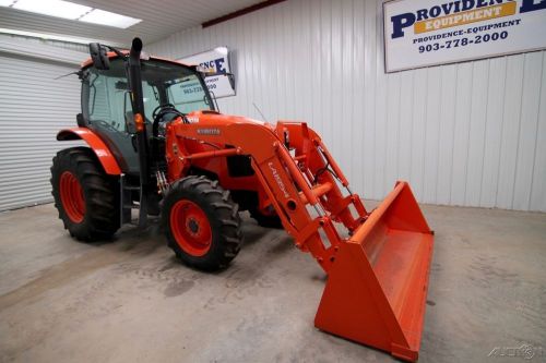 2013 KUBOTA M110GXDTC 4WD CAB LOADER TRACTOR,110 HP, 3-REMOTES,WARRANTY, 224 HRS