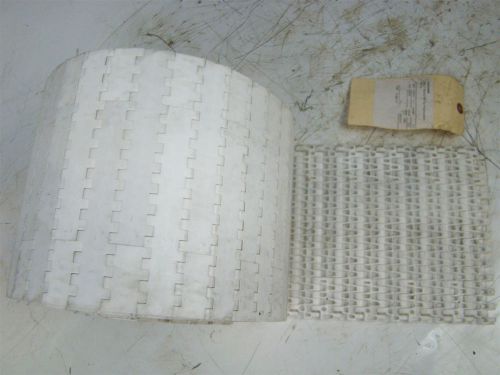 Conveyor belt 8.5&#034; x 10&#039; flat top polypropylene white m2520 for sale