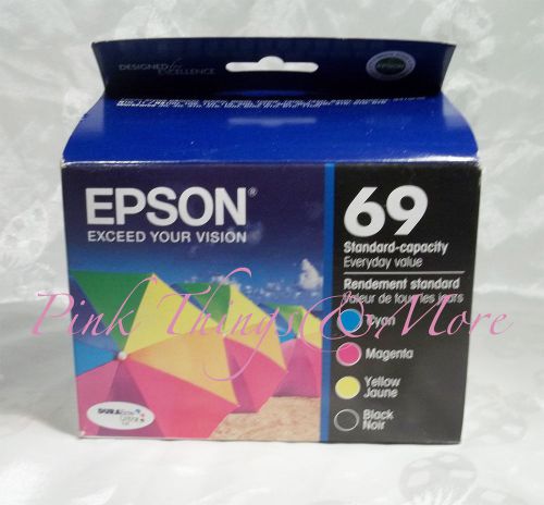 Epson 69 Inkjet Printer Cartridge 69 Cyan Magenta Black Yellow Expires 7/16