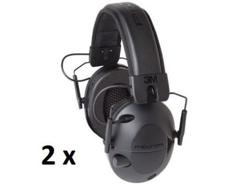 Lot of 2 x Peltor Tactical 100 Earmuffs TAC100-OTH 3M Hearing Protection TAC-100