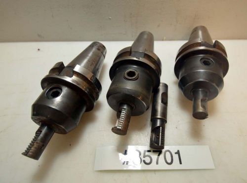 Lot of bt40 tool holders with thread cutting tools (inv.35701) for sale