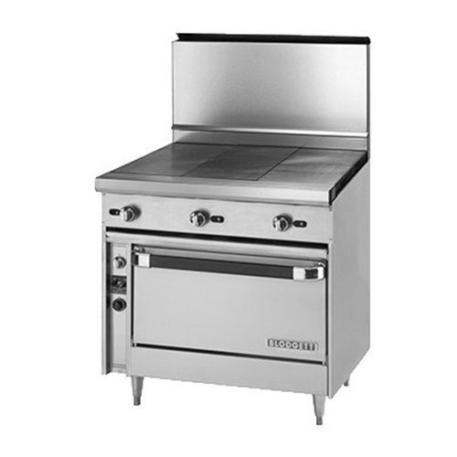 Blodgett BP-3HT-36C 36&#034; Gas Range (3) 12&#034; hot tops convection oven 135,000 BTU